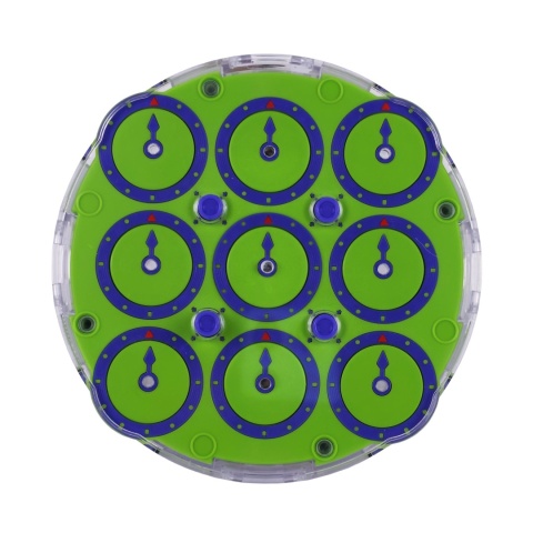 MoYu WeiLong Magnetic Clock Purple Electric Green