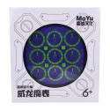 MoYu WeiLong Magnetic Clock Purple Electric Green w pudełku