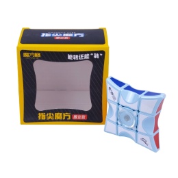 Pudełko i kostka QiYi Fidget 1x3x3 Cube Cyan