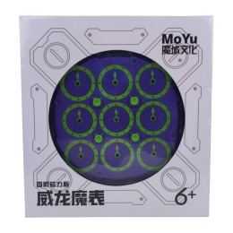 MoYu WeiLong Magnetic Clock Purple Electric Green