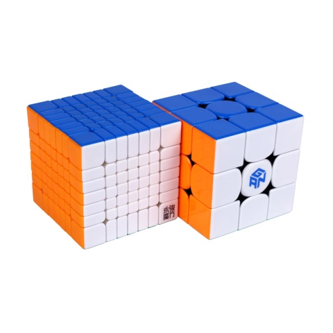 YJ Pocket Mini 7x7 Magnetic 55 mm obok GANa V100 MagLev UV
