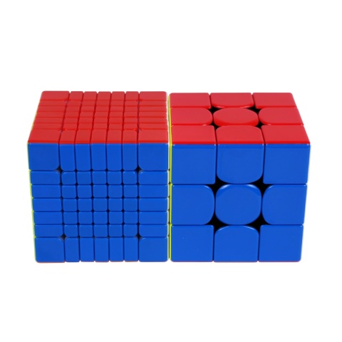 Porównanie wielkości YJ Pocket Mini 7x7 Magnetic 55 mm i GAN 3x3
