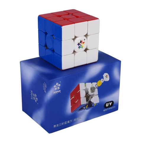 Pudełko i kostka YuXin HuangLong 3x3 V2 Ball Core MagLev UV