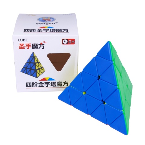 Pudełko i kostka SengSo Master Pyraminx 4x4