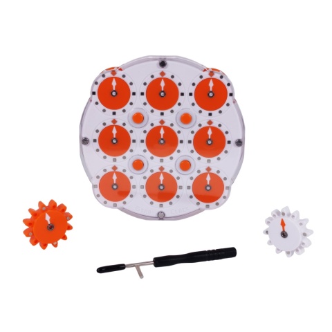 ESTAR Magnetic Clock Bearing Orange z akcesoriami