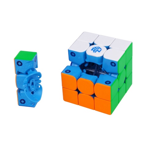 GAN 356 M E 3x3 Minion Edition z widocznym mechanizmem